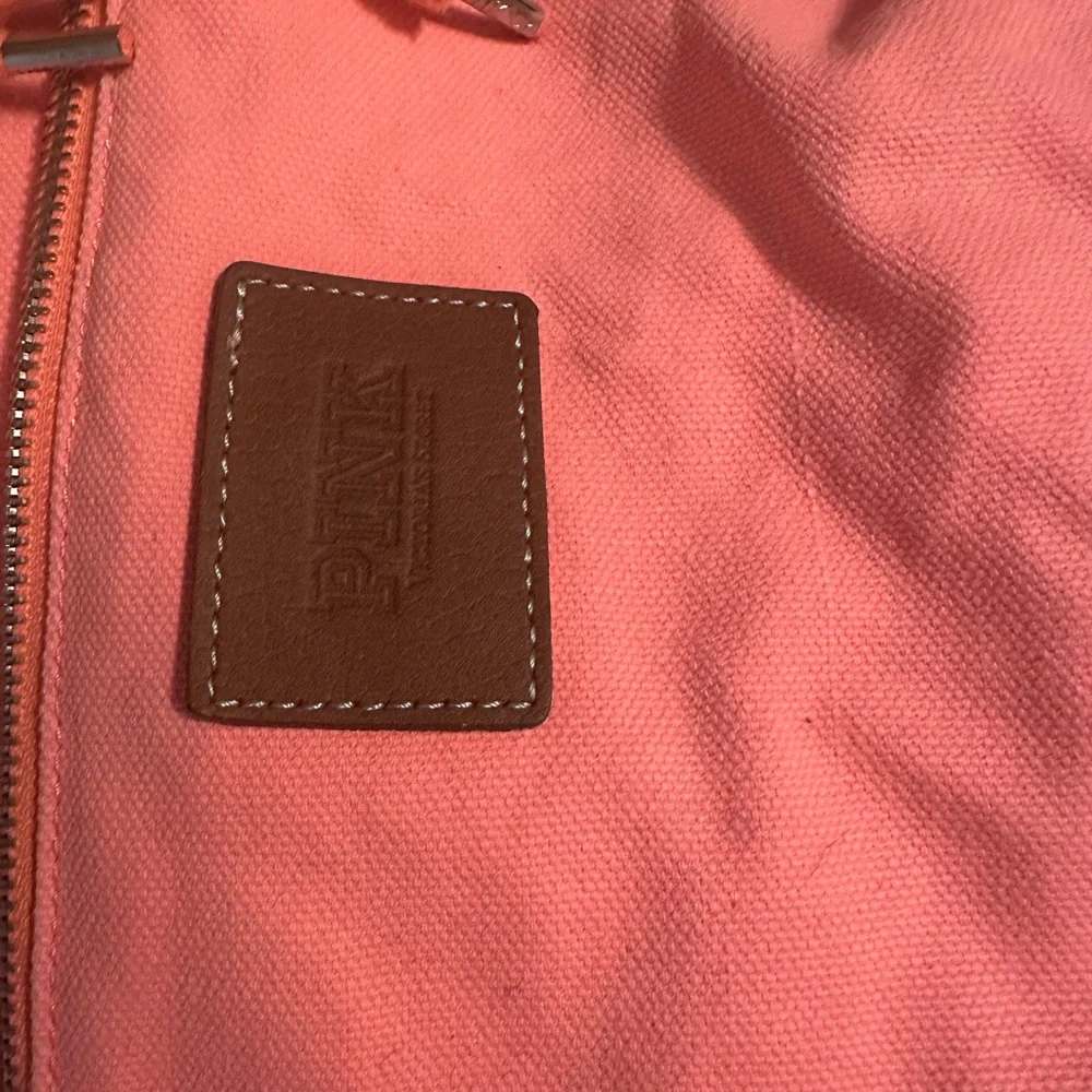 PINK Victoria's Secret Coral Canvas Backpack - Picture 7 of 13